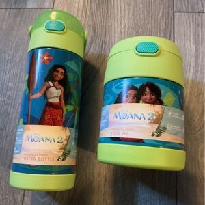 NWT Thermos Moana 2 Water + Food Set